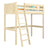 Clear Pine Wooden Loft Bed – Children’s Room, Solid Wood, Scandi Style