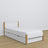 Bed met lade voor matras houten wit-eiken – inrichting kinderkamer