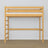 Hoogslaper van hout naturel grenen – details van verbindingen en ladder, Nizio Home
