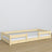 Wooden low bed N01 clear pine