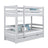 Stapelbed met lade houten grijs – kinderkamer, massief hout, scandi
