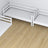 3-laags stapelbed houten wit – close-up van verbindingen en constructiedetails