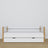 Slaapbank met lade wit-eiken van hout – afmetingen en schema, Nizio