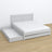 Tweepersoonsbed met lade houten grijs – lade open, ruim interieur