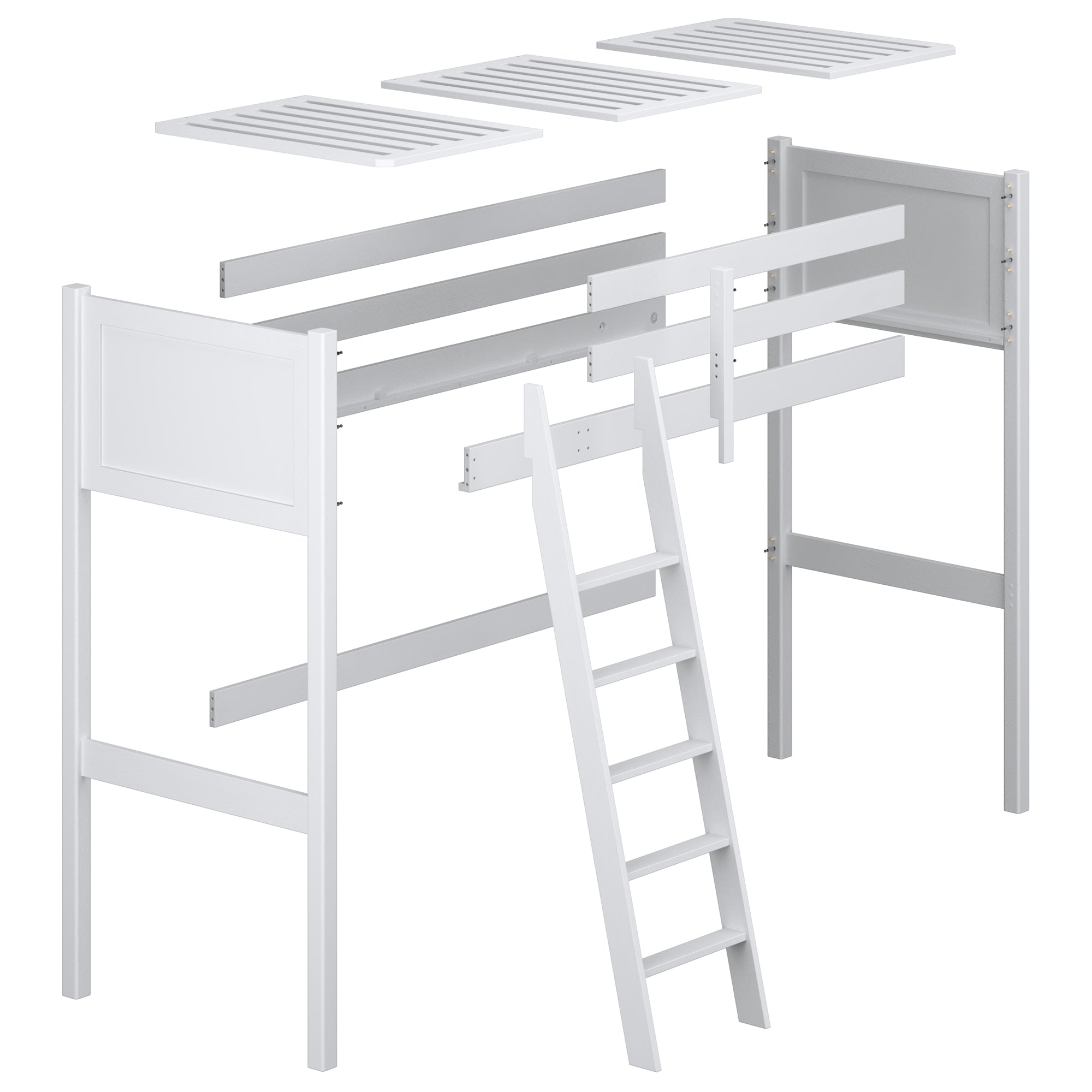 Hoogslaper grijs van hout – afmetingen en schema, Nizio