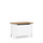 Houten kist Scandi wit / natureel eiken