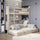 Lit superposé avec tiroir pour matelas en chêne chêne blanchi – chambre d'enfant scandinave