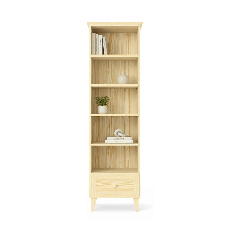 Dennen boekenkast 1S 57 Scandi kleurloze den