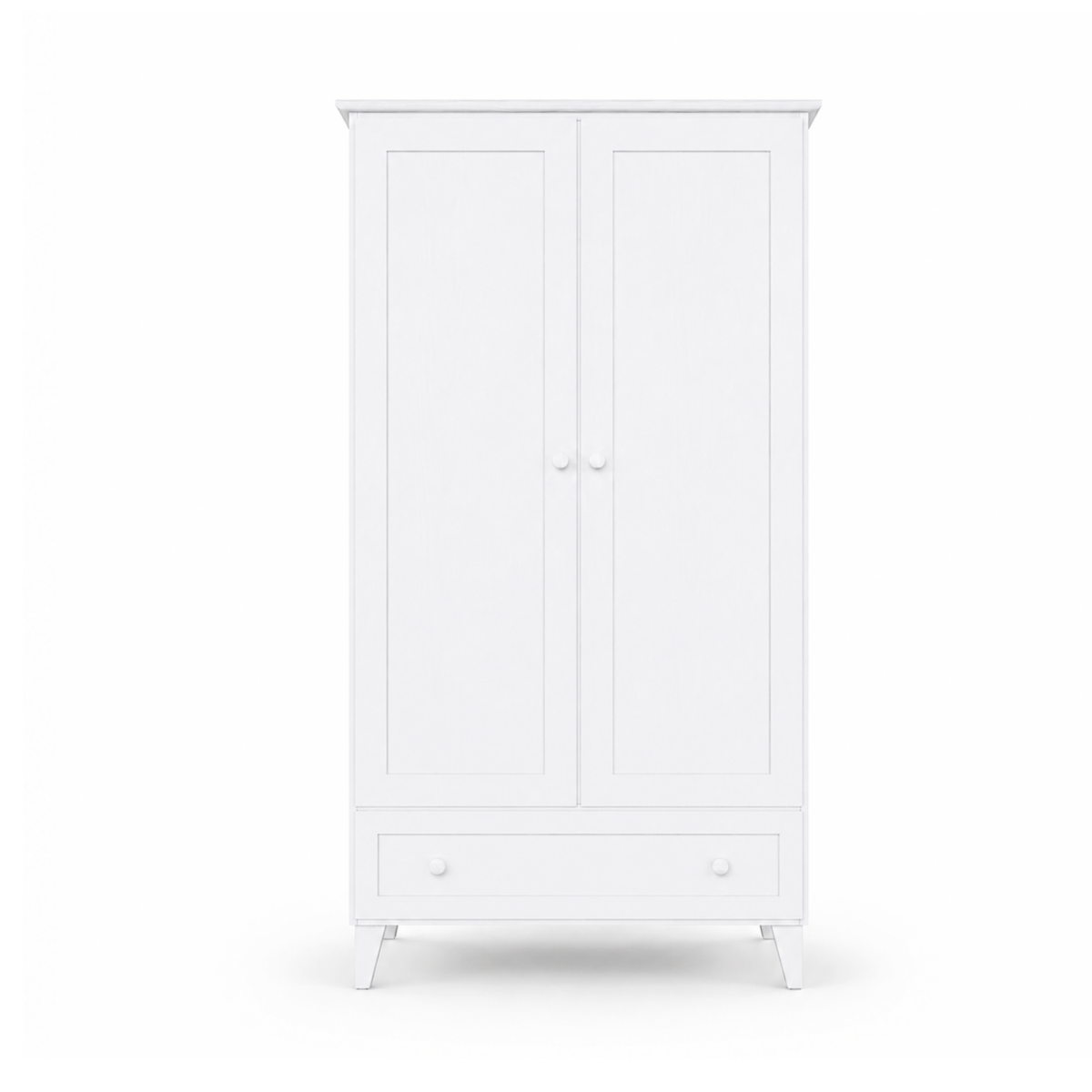 Houten kast 2D1S Scandi wit