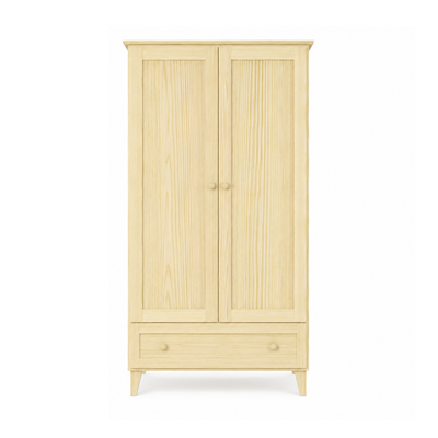 Grenen kledingkast 2D1S Scandi kleurloos grenen