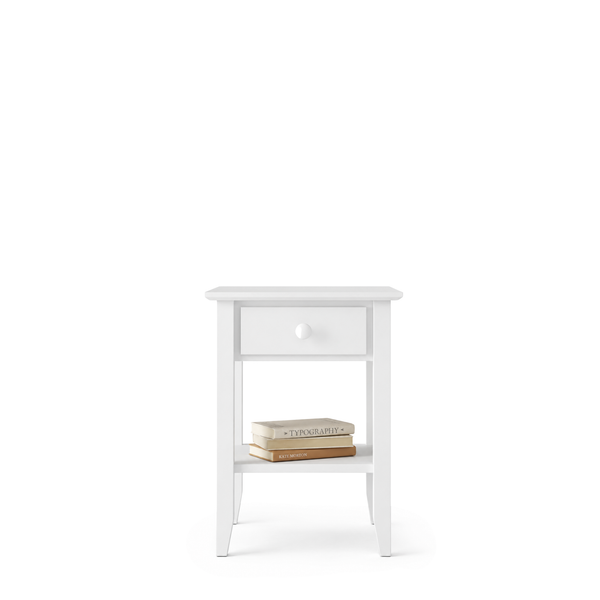 Houten nachtkastje 1S N01 Scandi wit