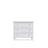 Chest of drawers with 3 drawers wooden grey 105 cm – bedroom, Scandinavian style
