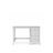 Desk with 3 drawers wooden grey – office and youth room, scandi