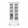 Vitrine 1S 90 Scandi en bois blanc / chêne naturel