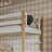 Houten stapelbed met lade wit-eiken van hout – Scandinavisch design, Nizio